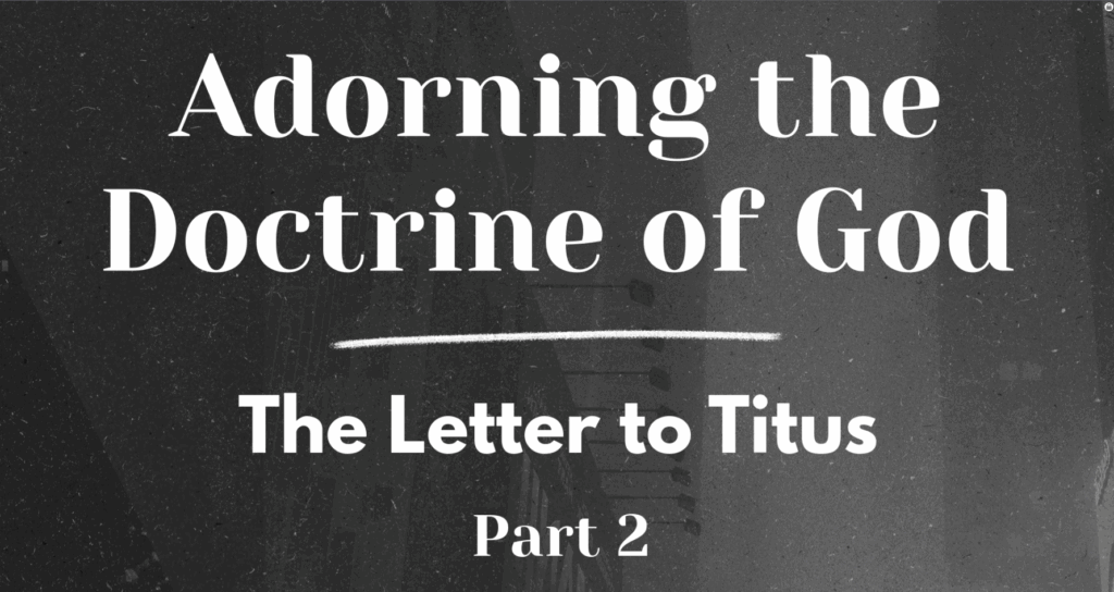 Adorning the Doctrine of God
