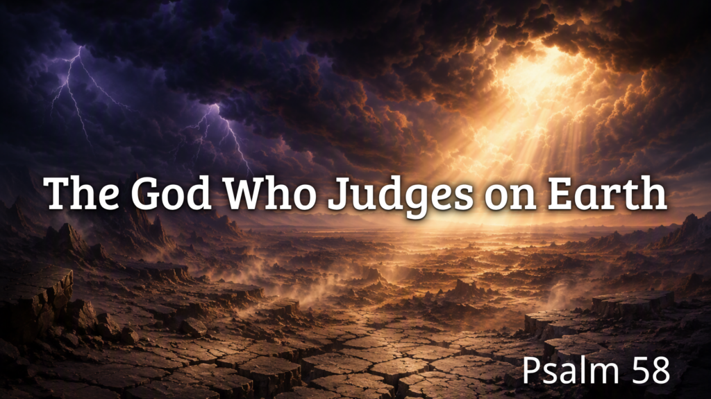 The God Who Judges on Earth